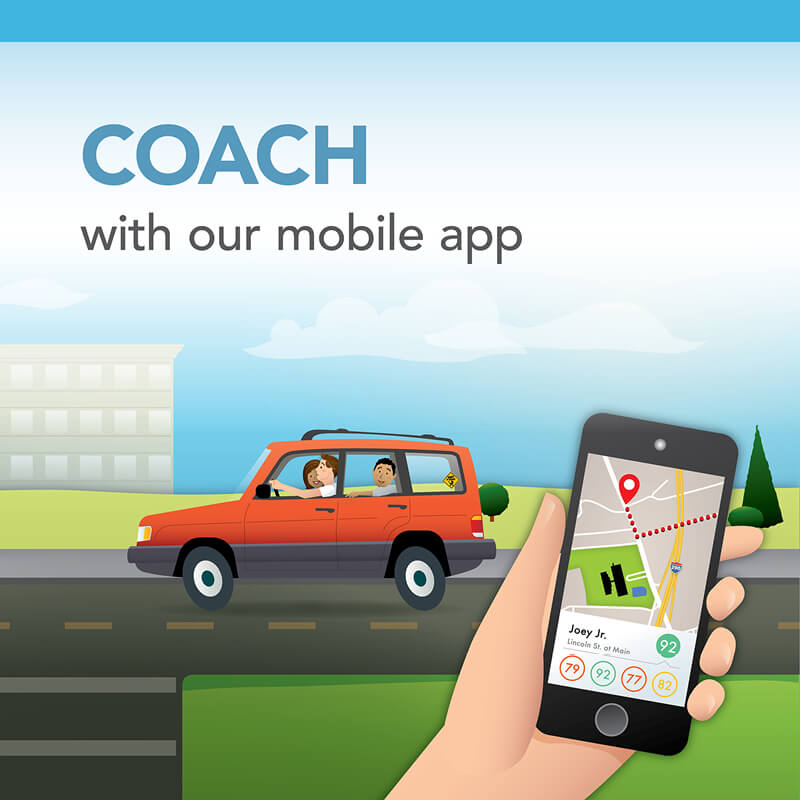 COACH with our mobile app